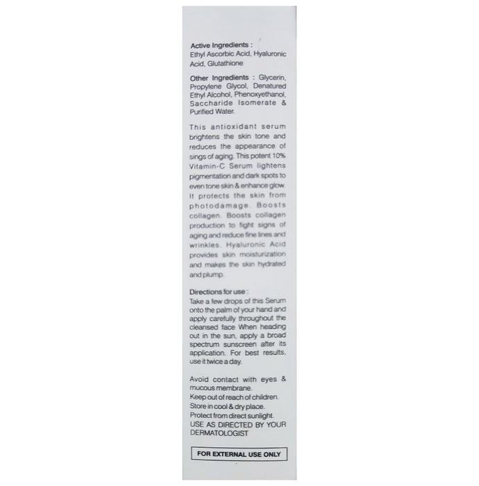 Dermabay Vitamin C 10% + Hyaluronic acid 1% Serum