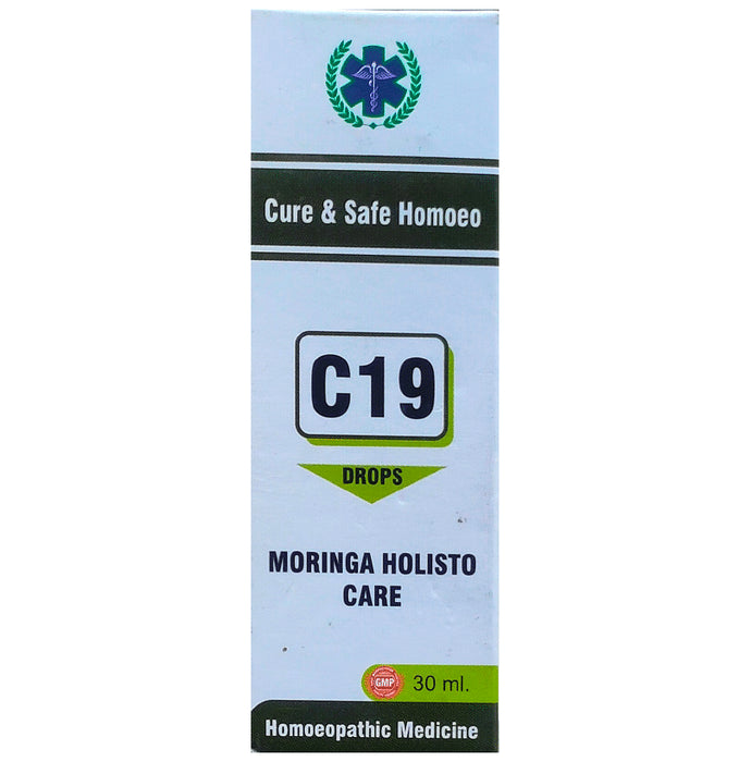 Cure & Safe Homoeo C19 Moringa Holisto Care Oral Drops - Classic Derma