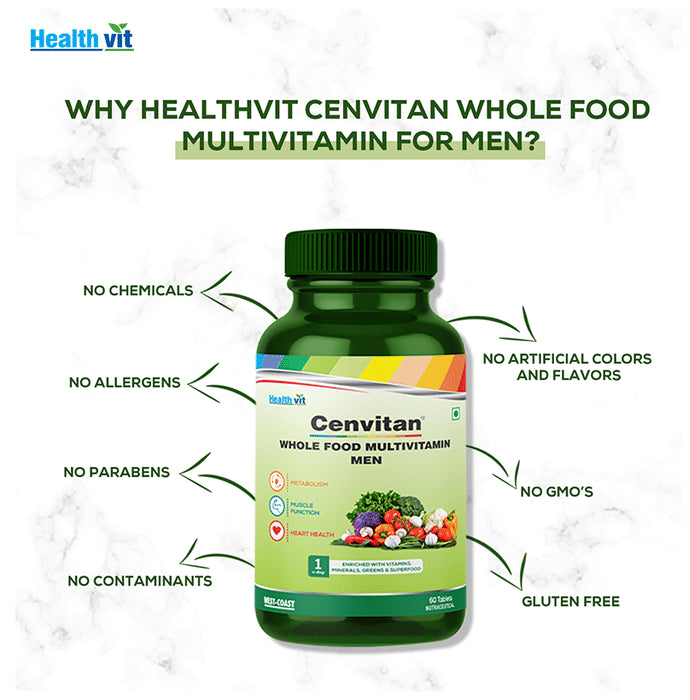 HealthVit Cenvitan Whole Food Multivitamin Men Tablet