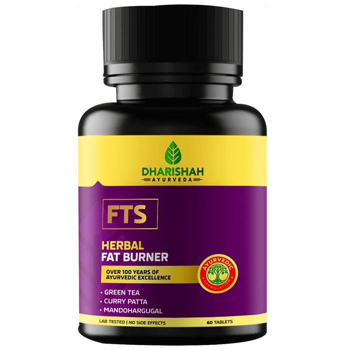 Dharishah Ayurveda FTS Herbal Fat Burner Tablet - Classic Derma