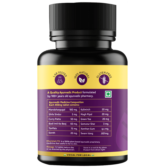 Dharishah Ayurveda FTS Herbal Fat Burner Tablet