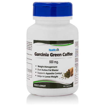 HealthVit Garcinia Green Coffee 500mg Capsule - Classic Derma
