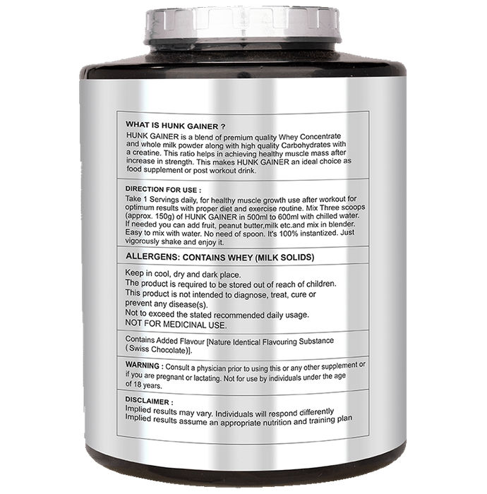 Divine Nutrition Hunk Gainer Swiss Chocolate