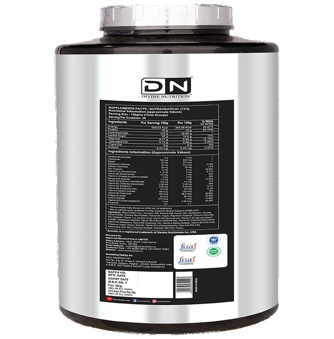 Divine Nutrition Hunk Gainer Swiss Chocolate