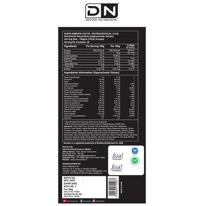 Divine Nutrition Hunk Gainer Swiss Chocolate