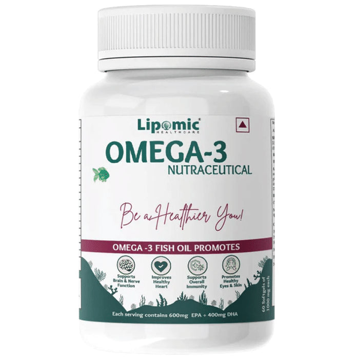 Lipomic Healthcare Omega 3 Fish Oil Softgel - Classic Derma