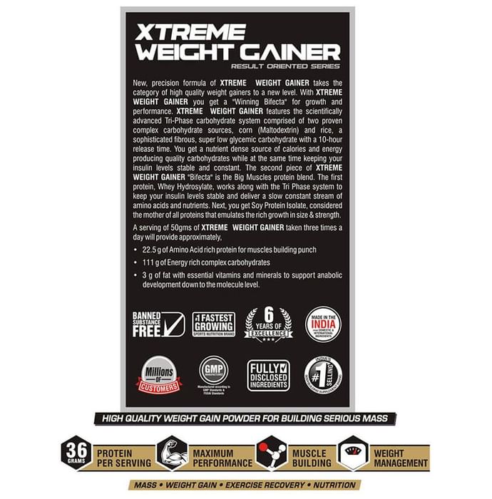 Big Muscles Xtreme Weight Gainer Cookies & Cream