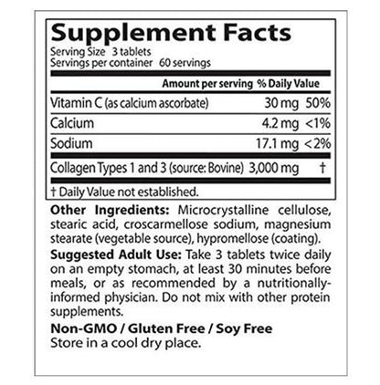 Doctor's Best Collagen Types 1 and 3 1000mg Tablet with Peptan