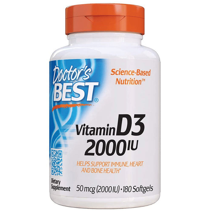 Doctor's Best Vitamin D3 2000IU Softgel - Classic Derma