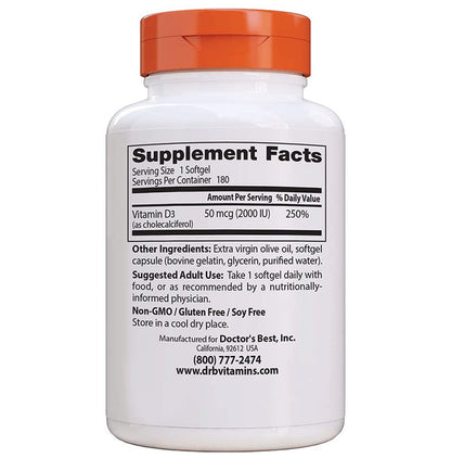Doctor's Best Vitamin D3 2000IU Softgel