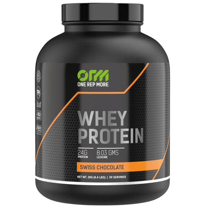 One Rep More Whey Protein Swiss Chocolate Powder - Classic Derma