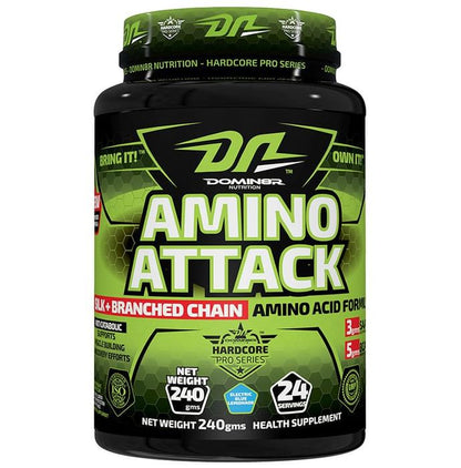 DOMIN8R Amino Attack Powder Electric Blue Lemonade - Classic Derma