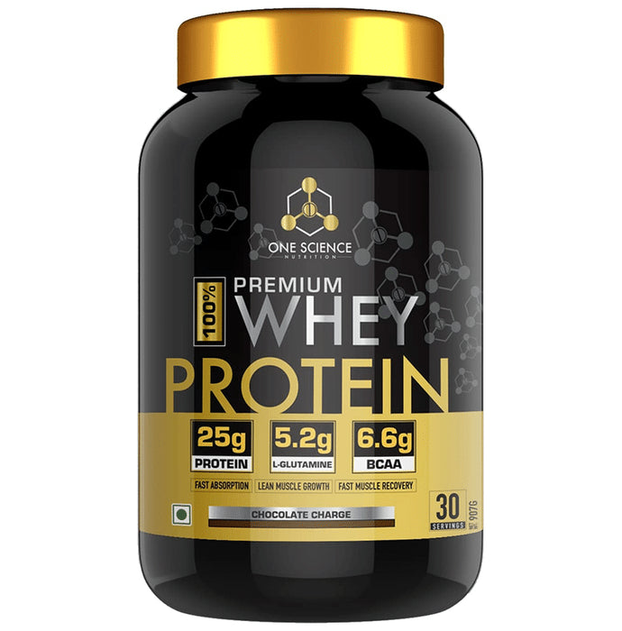 One Science Nutrition 100% Premium Whey Protein Powder Chocolate Charge - Classic Derma