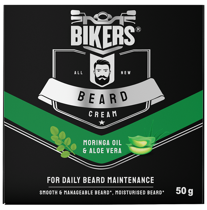 Bikers Moringa OIl & Aloe Vera Beard Cream - Classic Derma