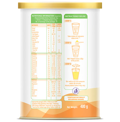Dr Reddy's CeleHealth Nutritional Drink Low Glycemic Index, No Added Sugars Saffron and Cardamom