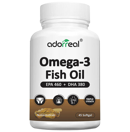 Adorreal Omega-3 Fish Oil EPA 460 + DHA 380 Softgels - Classic Derma