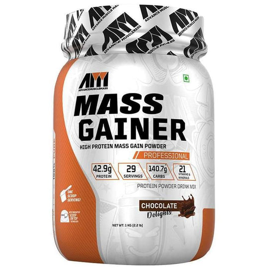 Advance MuscleMass High Protein Mass Gainer Powder Chocolate Delight - Classic Derma