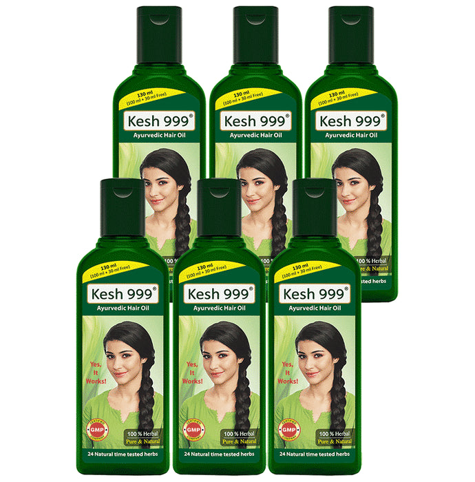 Kesh 999 Ayurvedic Hair Oil (130ml Each) - Classic Derma