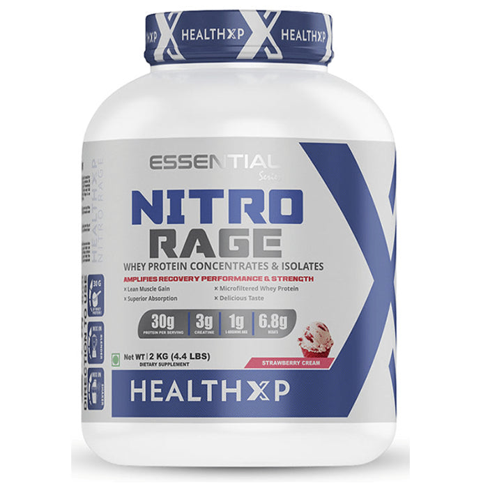 Buy HealthXP Nitro Rage Whey Protein Concentrates & Isolates Powder ...