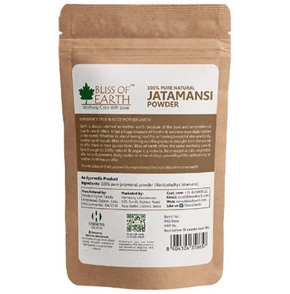 Bliss of Earth 100% Pure Natural Jatamansi Powder