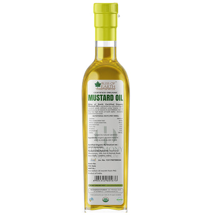 Bliss of Earth Certified Organic Mustard Oil