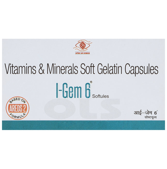 Optho Life Science I-Gem 6 Soft Gelatin Capsule - Classic Derma
