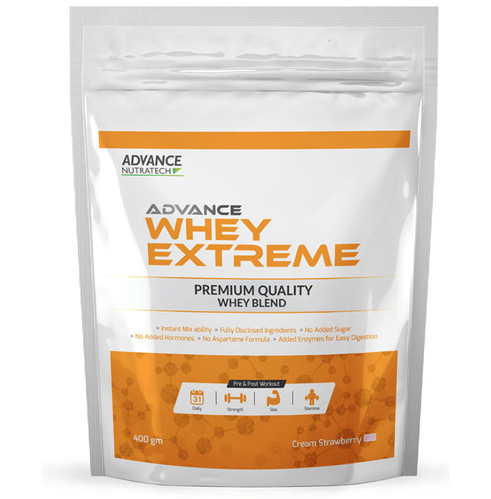Advance Nutratech Whey Extreme Protein Powder Cream Strawberry - Classic Derma