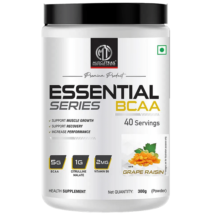 Muscle Trail Essential Series BCAA Powder Grape Raisin - Classic Derma