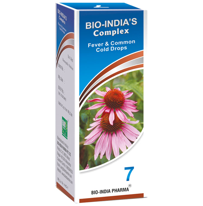 Buy Bio India Complex 7 Fever & Common Cold Drop Online| Classic Derma ...