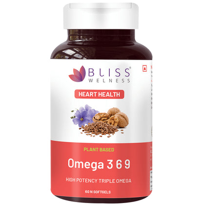 Bliss Welness Heart Health Omega 3 6 9 Softgel Capsule - Classic Derma