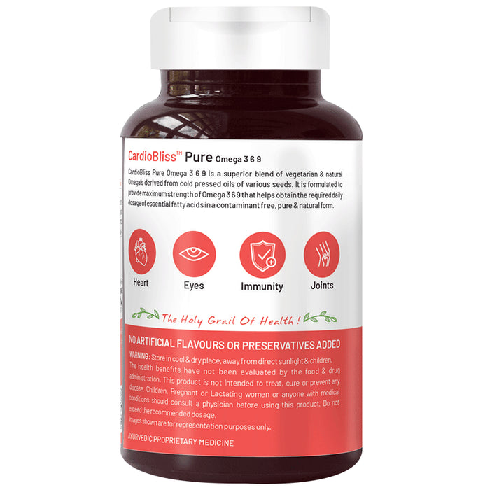 Bliss Welness Heart Health Omega 3 6 9 Softgel Capsule