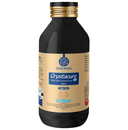 Solace Holistics Crystacure Kidney Stone Remover Syrup Sugar Free - Classic Derma