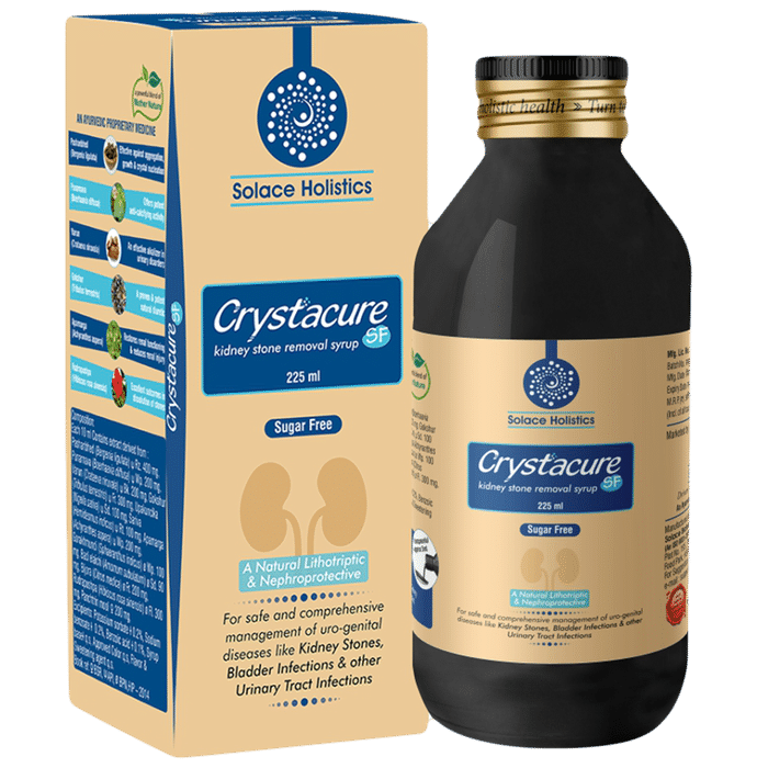 Solace Holistics Crystacure Kidney Stone Remover Syrup Sugar Free