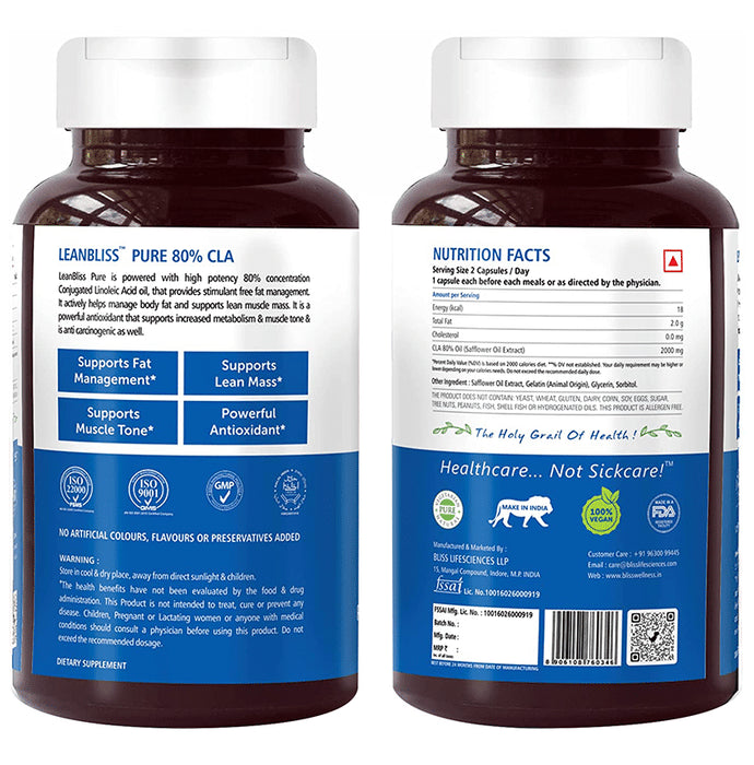 Bliss Welness Plant Based Weight Management Softgel Capsule