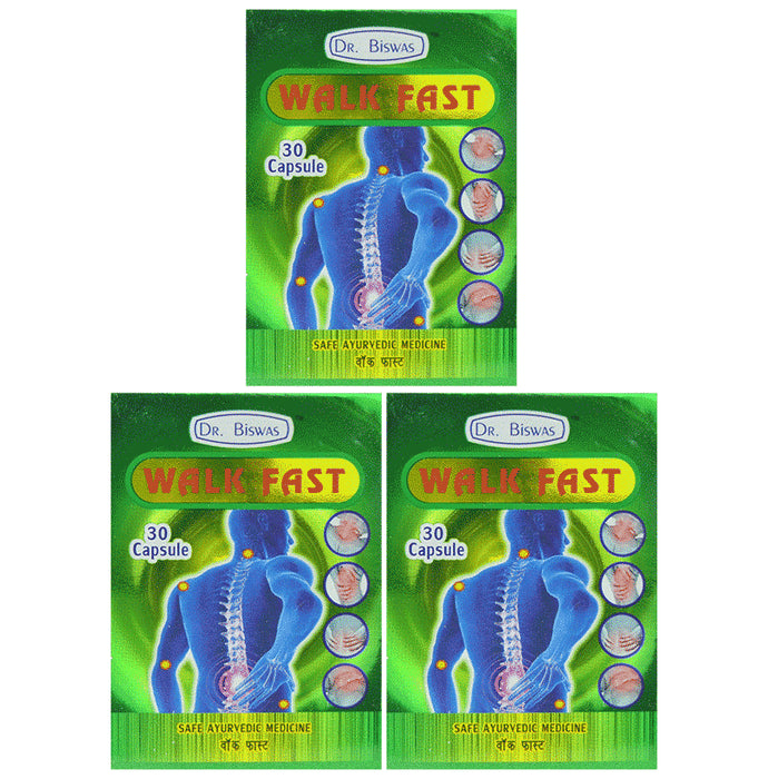 Dr. Biswas Walk Fast (30 Capsule Each) - Classic Derma