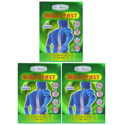 Dr. Biswas Walk Fast (30 Capsule Each) - Classic Derma