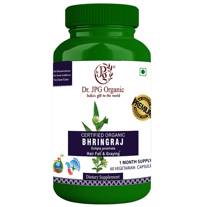 Dr. JPG Organic Bhringraj Vegetarian Capsule - Classic Derma