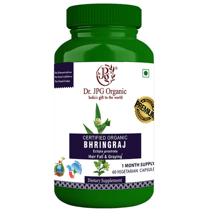Dr. JPG Organic Bhringraj Vegetarian Capsule - Classic Derma