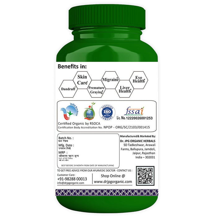 Dr. JPG Organic Bhringraj Vegetarian Capsule