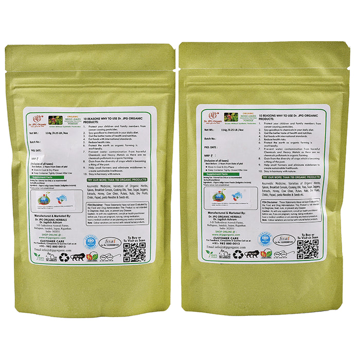 Dr. JPG Organic Indigo Powder (114gm Each)