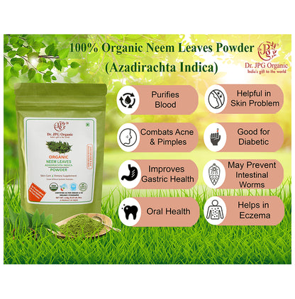 Dr. JPG Organic Neem Leaf Powder (114gm Each)