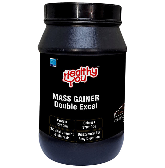Healthy You Mass Gainer Double Excel Powder Chocolate Caramel - Classic Derma