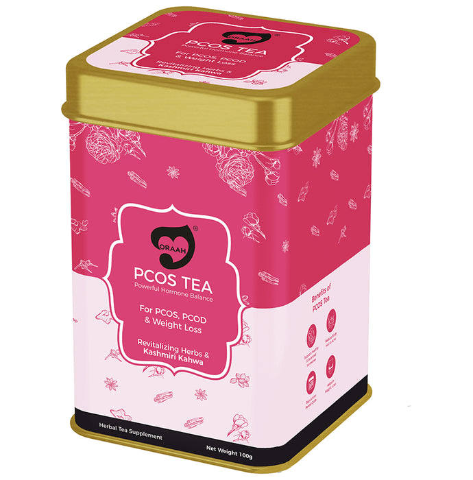 Oraah PCOS Revitalizing Herbs & Kashmiri Kahwa Tea - Classic Derma