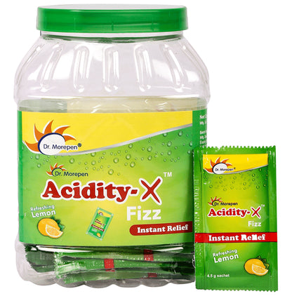 Dr. Morepen Refreshing Lemon Acidity-X Fizz Instant Relief Sachet (4.5gm Each) - Classic Derma