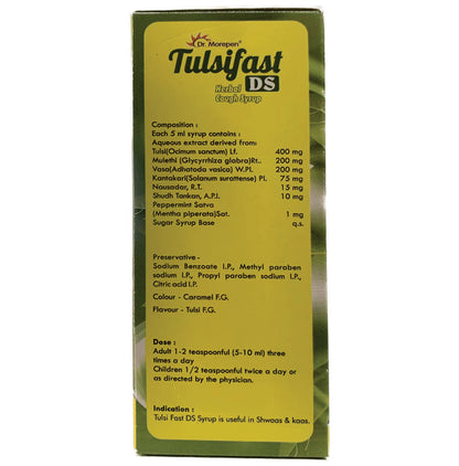 Dr. Morepen Tulsifast DS Herbal Cough Syrup