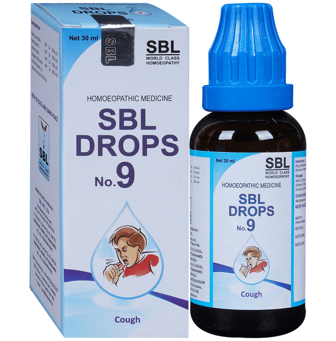 SBL Drops No. 9 ( For Cough) - Classic Derma
