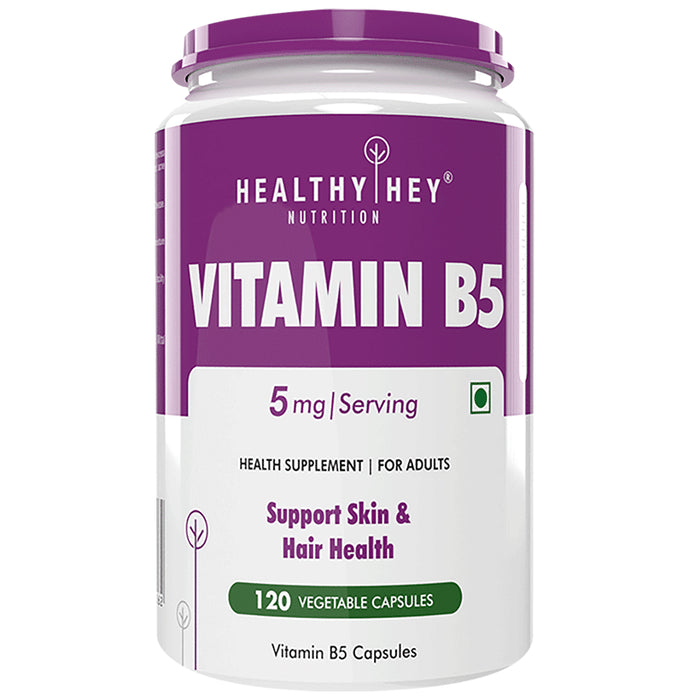 HealthyHey Nutrition Vitamin B5 Vegetable Capsule - Classic Derma
