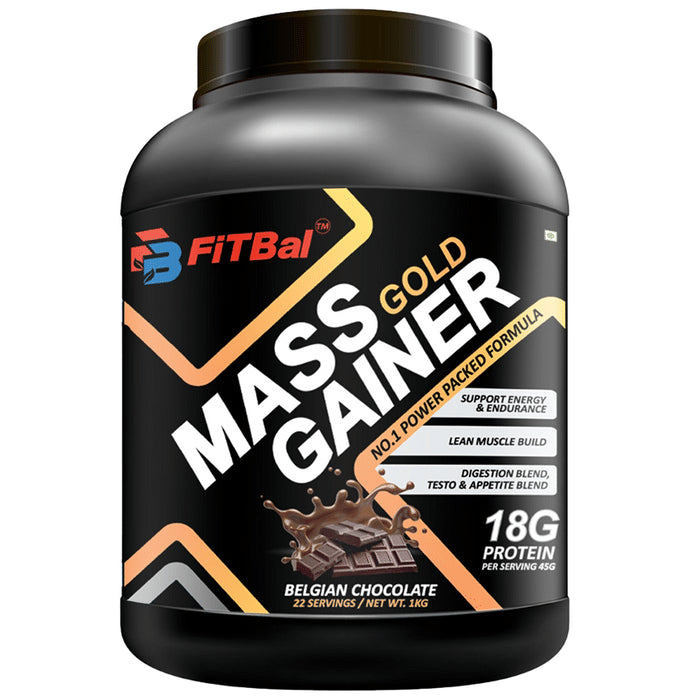 FiTBal Mass Gold Gainer Belgian Chocolate - Classic Derma