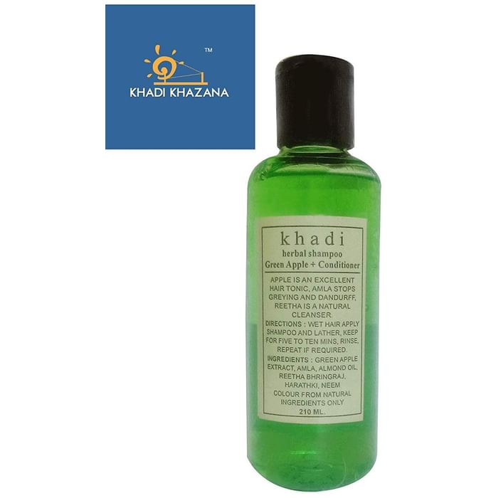 Khadi Herbal Green Apple + Conditioner Shampoo - Classic Derma