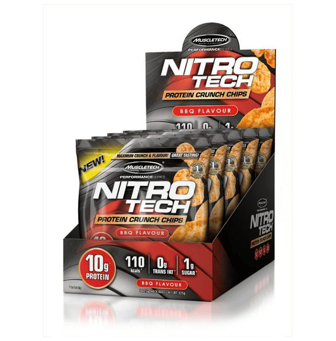 Muscletech Nitro Tech Protein Crunch Chips (25gm) BBQ - Classic Derma